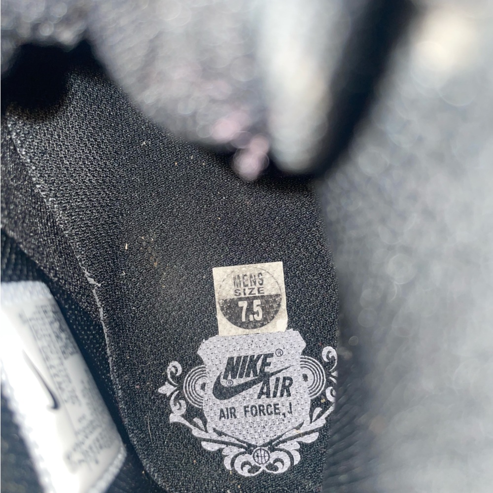 Nike Air Force 1 High '07 Triple Black CW2290-001 Basketball Shoes Men's Sneaker - Picture 7 of 7